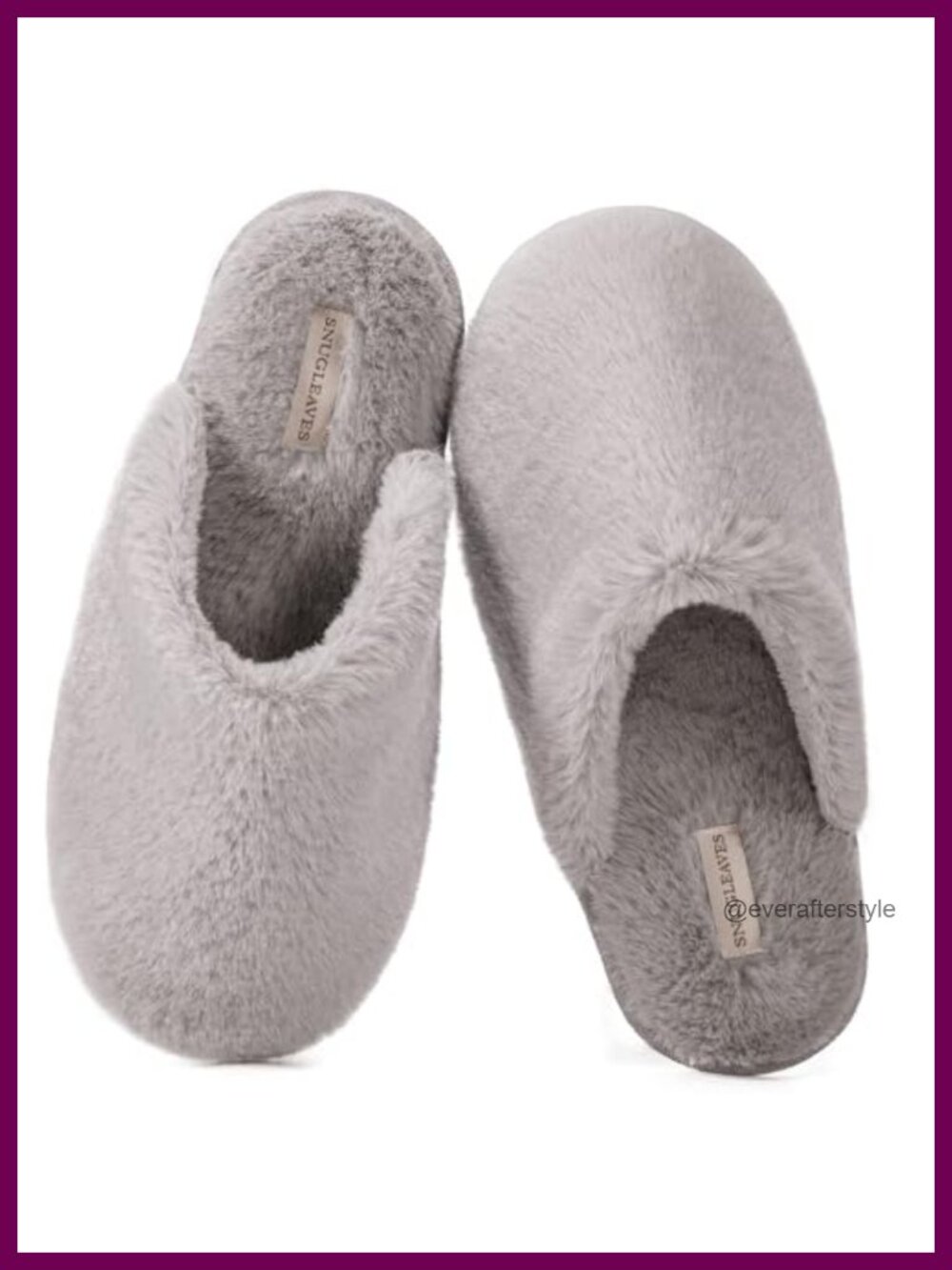 Fuzzy Memory Foam Scuff Slippers Non-Slip House Shoes